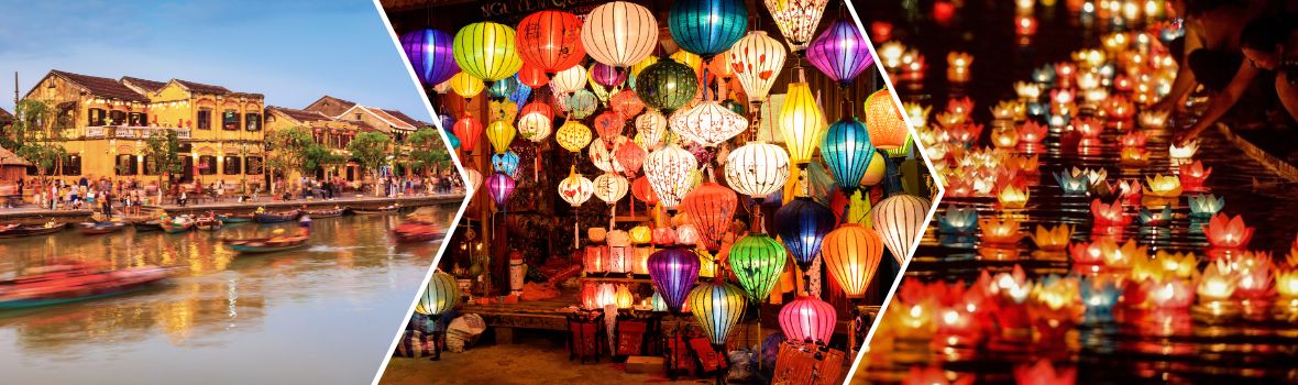 Antica città di Hoi An, Lanterne di Hoi An, Galleggiare le lanterne di loto ad Hoi An