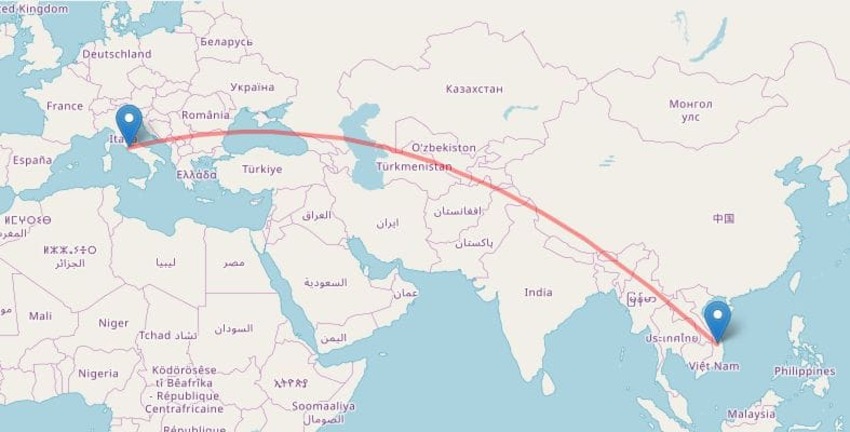 distanza-tra-italia-e-vietnam