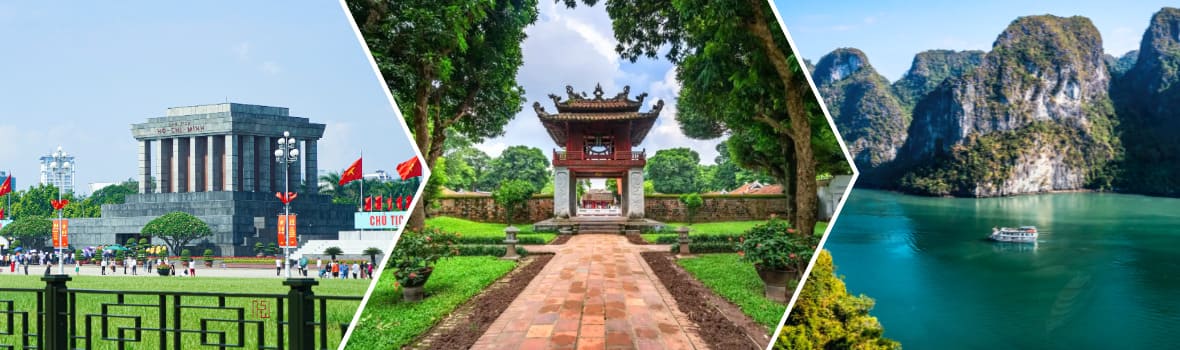 Mausoleo di Ho Chi Minh, Tempio della Letteratura di Quoc Tu Giam, baia di Halong